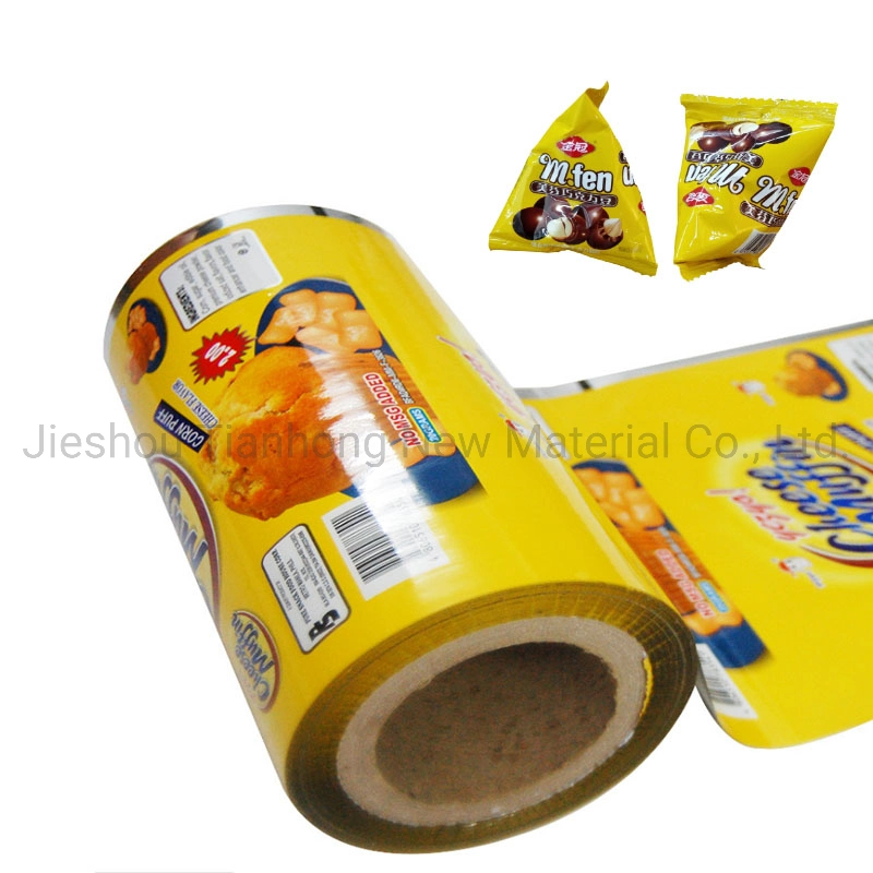 Metallized PET Composite Film Aluminum BOPP Laminating Film for Biscuits Cookies Food Packing Film Roll Food Packing Material